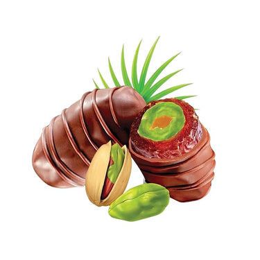 30pcs Brown Chocolate Dates with Pistachio